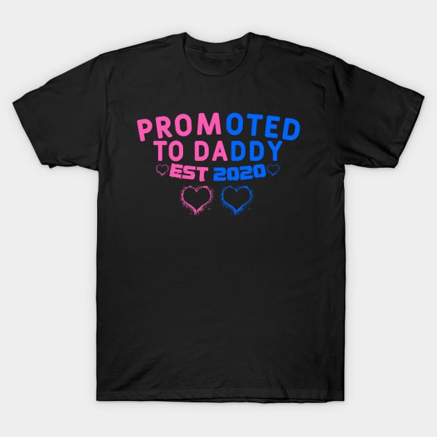 Promoted to Daddy est 2020 T-Shirt by Yyoussef101